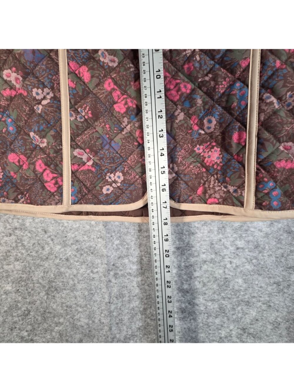Flag & Anthem NWT Women's Bethel Quilted Floral Mini Skirt Brown Size 12 - Picture 5 of 10